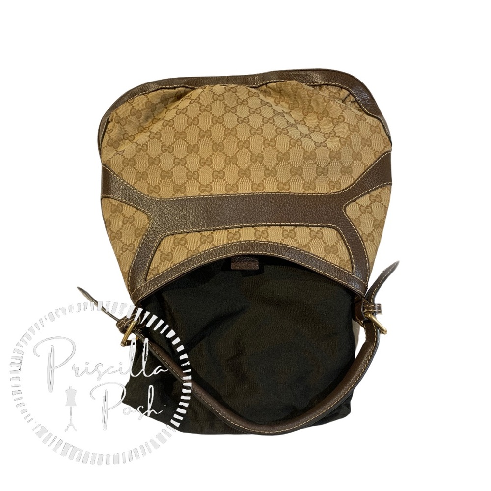 Gucci Hobo Queen Bow Guccisimma Logo Shoulder Bag - Picture 15 of 15
